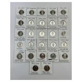 27 Washington Quarters, National Park, State.