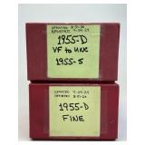 1,895 1955-S & 1955-D Wheat Pennies.