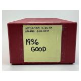 822 1936 Wheat Pennies.