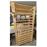 Wooden Wine Bottle Storage Shelf.