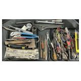 Craftsman Wrenches, Screwdrivers, Files, Pliers.