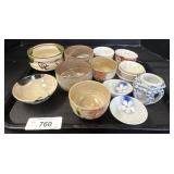 Lot Of Japanese Tea Bowls.