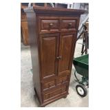 Pier 1 Mahogany Jewelry Armoire.