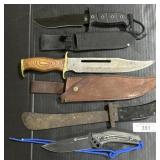 WW2 Pilot Folding Knife, Fixed Blade Knives.