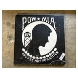 Concrete POW MIA U.S. Military Plaque.