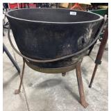 Large Steel Cauldron.