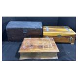 3 Wooden Boxes.