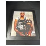 Autographed Photo Of Tim Duncan.