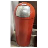 Vtg Dome Waste Can.