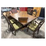 Jacobean Style Dining Table & Chairs.