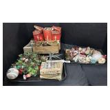 Vintage Christmas, Noma Candles, Ornaments.