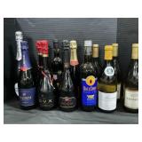 12 Chardonnay, Vodka, Covee, Champagne Bottles.