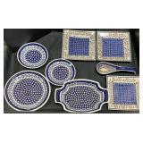 Boleslawiec Plates, Casserole Dish, Spoon Rest.
