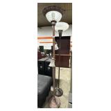 Vintage-Style Torchiere Floor Lamps.