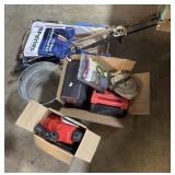 Survival Food Kit, Arrows, Ratchet Straps, Boxes.