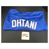 Shohei Ohtani Autographed Jersey.