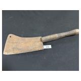 Large Antique Meat Cleaver.