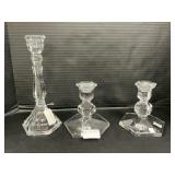 Tiffany & Co, Val St. Lambert Crystal Candlesticks