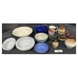 Stoneware Bowl, EPAG Glass Bowls, Lusterware.