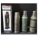 2 Stanley Vacuum Flasks, Sun Kettle.