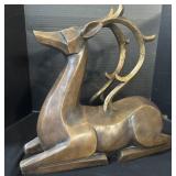 Large Plastic Reindeer Statue.