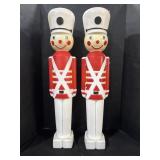 2 Union Products Blow Mold Toy Soldier