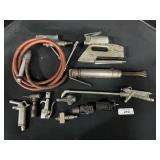 Air Tools, Stapling Plier, Chisel, Cleaning Gun,