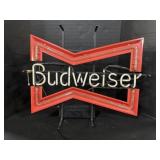 Neon Budweiser Advertising Sign.