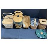 5 Longaberger Baskets.