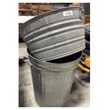Galvanized Waste Can & Wash Tub.