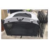 Wire Dog Octagonal Dog Pen & Mesh Dog Crate.