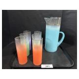 Mid-Century Modern Blendo Frosted Pitcher &