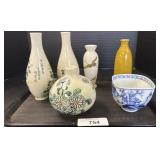 Hand Painted Chinese Vases.