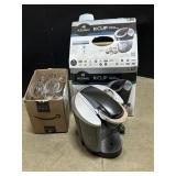 Keurig Coffee Maker & Glass Stemware.