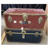 (2) Steamer Style Trunks.