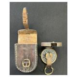 Stanley Brass Compass & Case.