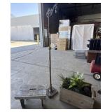 Vtg Brass Floor Lamp, Decorative Crate, Plants,