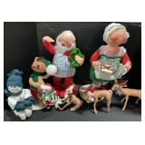 Annalee Mobilitee Christmas Figurines.