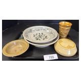 Antique Vietnamese Annamese Stoneware Plates.