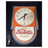 Vintage Nesbitts Advertising Clock.