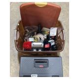 Dremel Polisher, Rubbermaid Toolbox.
