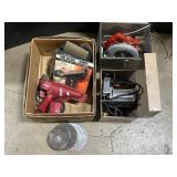 Makita Circular Saw, Milwaukee Drill.