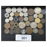 Mix Of Foreign Currency Coins.