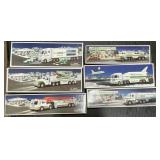 6 NOS Hess Trucks, Plane, Space Shuttle, Racers.