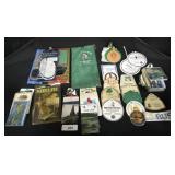 Golfing Gloves & Golf Course Tags.