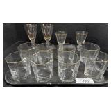 Hexagonal Tumbler Glasses & Glass Goblets.