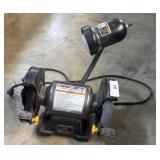 Central Machinery 6 Inch Bench Grinder W/Light.