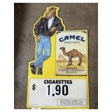 Camel Cigarettes Advertising Sign.