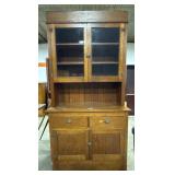 Antique American Stepback Cupboard.