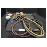 Yellow Jacket Manifold Gauge Set.